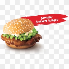 Mcd Samurai Burger, HD Png Download - chicken burger png
