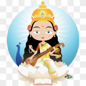 Transparent Hindu Png - Happy Saraswati Puja 2020, Png Download - hindu god png