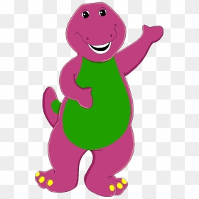 Barney Clip Dinosaur Stock - Draw Barney The Dinosaur, HD Png Download - barney png