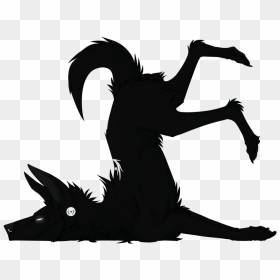 Canidae Clip Art Legendary Creature Dog Silhouette - Dead Dog Silhouette Png, Transparent Png - weight png