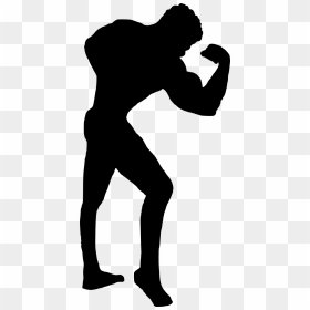 Muscle Man Silhouette Png, Transparent Png - body png