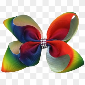 Hareena Hair Bow- Rhinestone Rainbow - Portable Network Graphics, HD Png Download - hair bow png