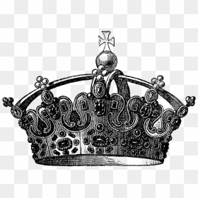Gravura - Medieval Crown Drawing, HD Png Download - coroa png