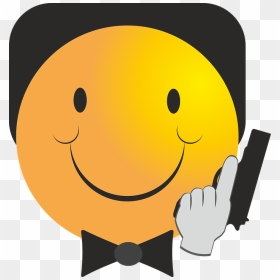 James Bond 007 Emoji, HD Png Download - gun emoji png