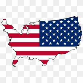 Transparent American Flag Clip Art Png - America Map Flag Png, Png Download - american flag vector png