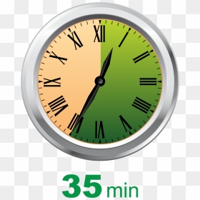 Hour And 40 Minutes Clock, HD Png Download - wall watch png