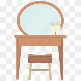 Dressing Table Furniture Clipart - Chair, HD Png Download - dressing table png