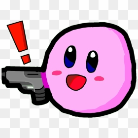 Kirby Emoji, HD Png Download - gun emoji png