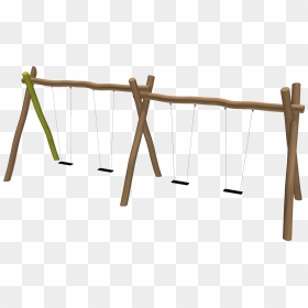Wobbly Wood Swing, HD Png Download - playground png