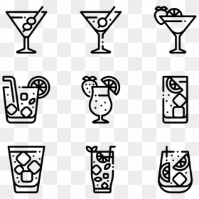 Cocktail Clipart Png White, Transparent Png - cocktails png