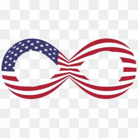 Symmetry,veterans Day,flag - Infinity Symbol Usa Flag, HD Png Download - american flag vector png