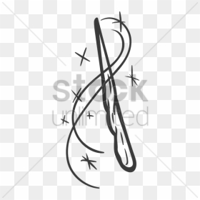 Magic Wand Drawing At Getdrawings - Calligraphy, HD Png Download - magic wand png