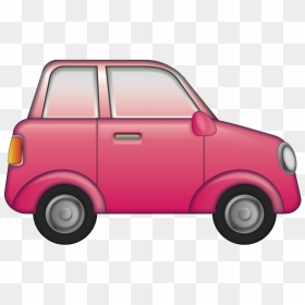 Pink Car Emoji, HD Png Download - car emoji png