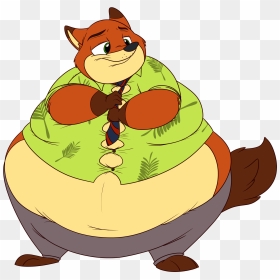 Fat Nick Wilde, HD Png Download - weight png