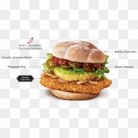 Spicy Jalapeno Chicken Burger Potato Grid - Spicy Jalapeno Chicken Burger, HD Png Download - chicken burger png