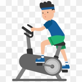 Cycle Clipart Gym Bike - Exercise Cartoon Png, Transparent Png - exercise png