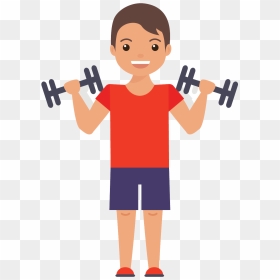 Muscles Clipart Gym - Exercising Clipart, HD Png Download - exercise png
