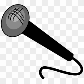 Microphone Clip Art Black And White - Microphone Clip Art, HD Png Download - microfono png
