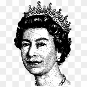 England Queen Png - Queen Elizabeth Black And White, Transparent Png - queen png