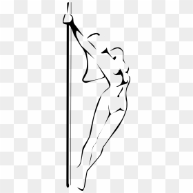 Stripper Clip Arts - Pole Dance Girl Drawing, HD Png Download - stripper png