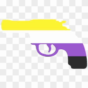 Nonbinarygun Discord Emoji - Nonbinary Discord Emoji, HD Png Download - gun emoji png
