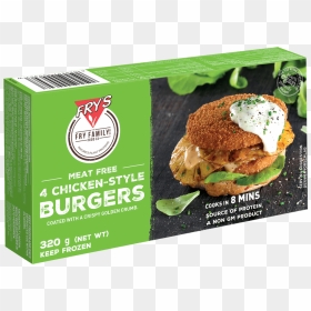 Fry's Chicken Style Burgers, HD Png Download - chicken burger png