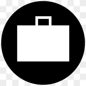 Work Experience Icon Black , Png Download - Black Circle White Triangle, Transparent Png - work png