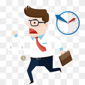 Man Running Late For Work Png Download - Running Late Png, Transparent Png - work png