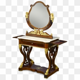 French Double Dressing Table - Table, HD Png Download - dressing table png