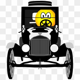 Driving Smiley, HD Png Download - car emoji png