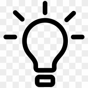 Lightbulb - Light Bulb Png Icon, Transparent Png - lightbulb icon png
