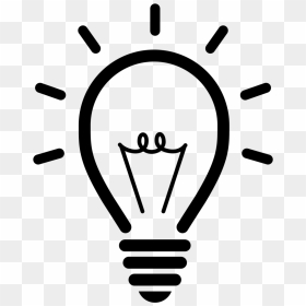 Lightbulb Icon Png - Icon For Light Bulb, Transparent Png - lightbulb icon png