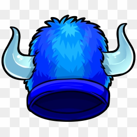 Blue Fuzzy Viking Hat - Transparent Viking Helmet Club Penguin, HD Png Download - viking helmet png