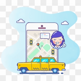 Uber Like App - Taxicab, HD Png Download - uber png
