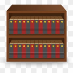 Clipart - Wooden Bookcase - Sprite Bookshelf - Png - Bookcase, Transparent Png - bookshelf png