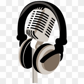 Microphone And Headphones Clipart - Microphone And Headphones Png, Transparent Png - microfono png