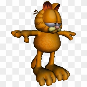 Download Zip Archive - Garfield T Pose Meme, HD Png Download - garfield png