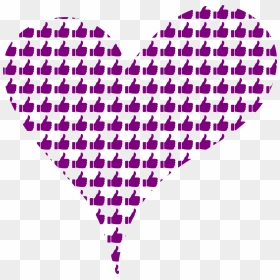 Purple Heart Clip Arts - Purple Thumbs Up, HD Png Download - purple heart png