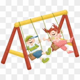 Discover Ideas About Family Clipart - Swings In A Park Clipart, HD Png Download - playground png