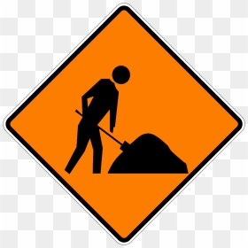 Road Works Ahead Pw03 2 01 - Construction Signs Clipart, HD Png Download - work png