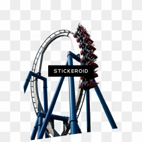 Roller Coaster Pic - Transparent Background Roller Coaster Png, Png Download - roller coaster png