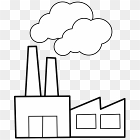 Factory Clipart Black And White - Factories Clipart, HD Png Download - factory png