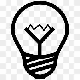 Bulb Light Lightbulb Idea - Icon Thinking Man Png, Transparent Png - lightbulb icon png
