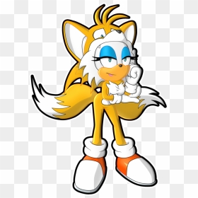 Rouge"s New Suit By Lazthefox1 - Rouge The Bat And Tails, HD Png Download - tails png