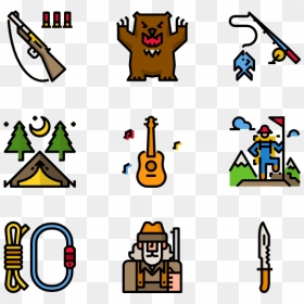 Camping Vector Icon Free, HD Png Download - camping png