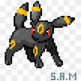 Umbreon Pixel Art Grid, HD Png Download - umbreon png