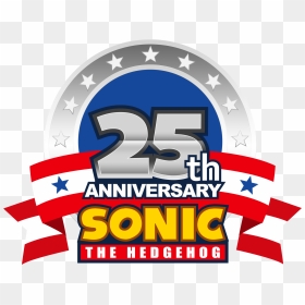 Sonic The Hedgehog Anniversary , Png Download - Sonic The Hedgehog 25th Anniversary Logo, Transparent Png - sonic logo png