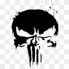 The Punisher Skull Symbol Icon Vector Logo Decal Sticker - Punisher Logo Png, Transparent Png - skull logo png
