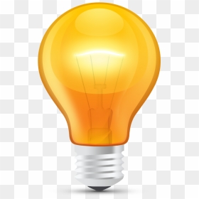 Incandescent Light Bulb Icon - Light Bulb Icon, HD Png Download - lightbulb icon png