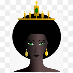 African Queen"s Head Vector Image - Black Woman Clipart, HD Png Download - queen png